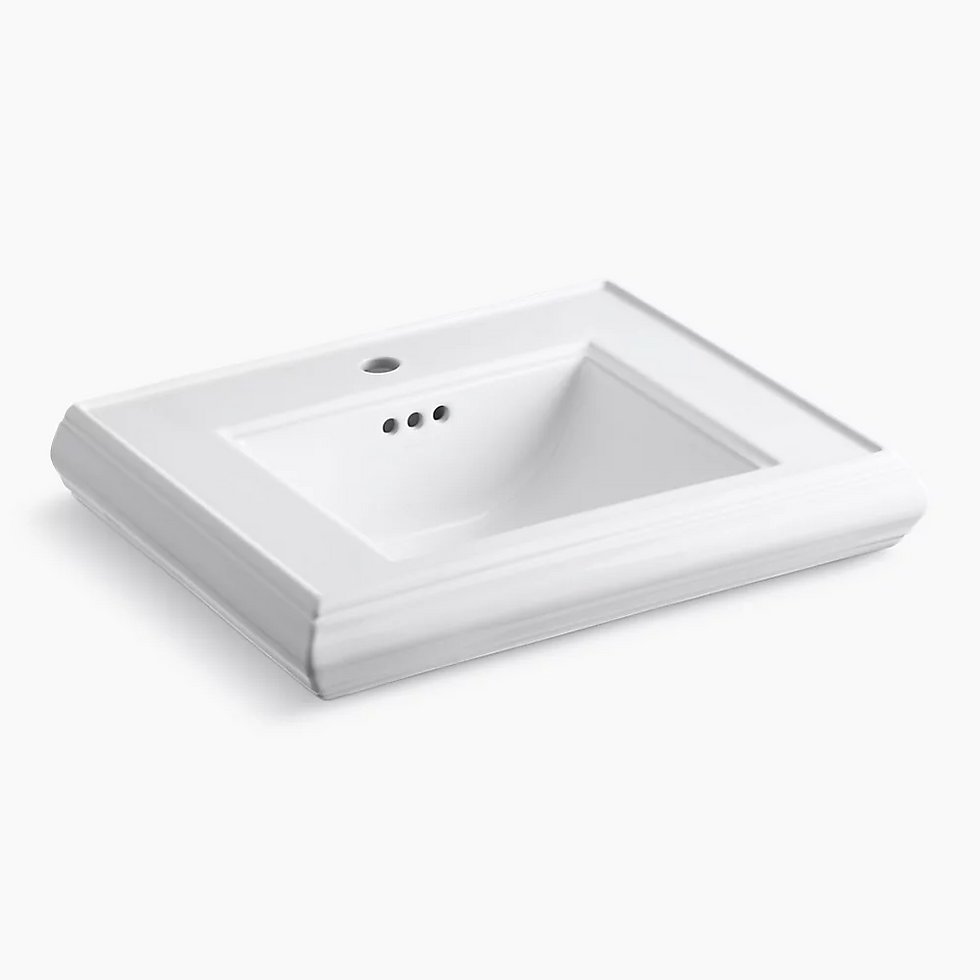 Kohler-Memoirs® Pedestal/console bathroom sink basin w/ single faucet-hole dril