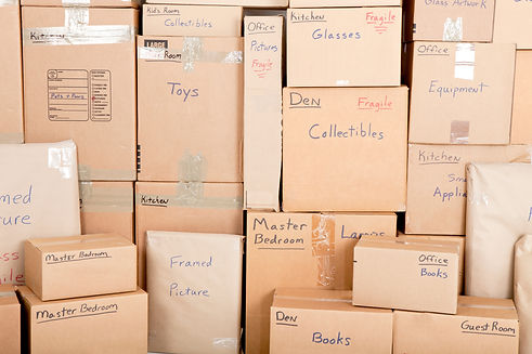 moving boxes house