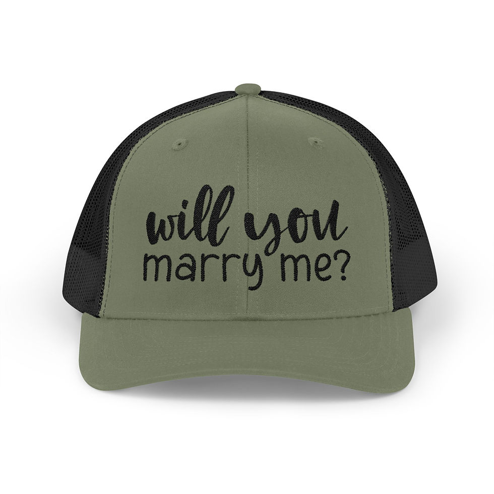 Thumbnail: Snapback Cap 'Will You Marry Me' Proposal Hat