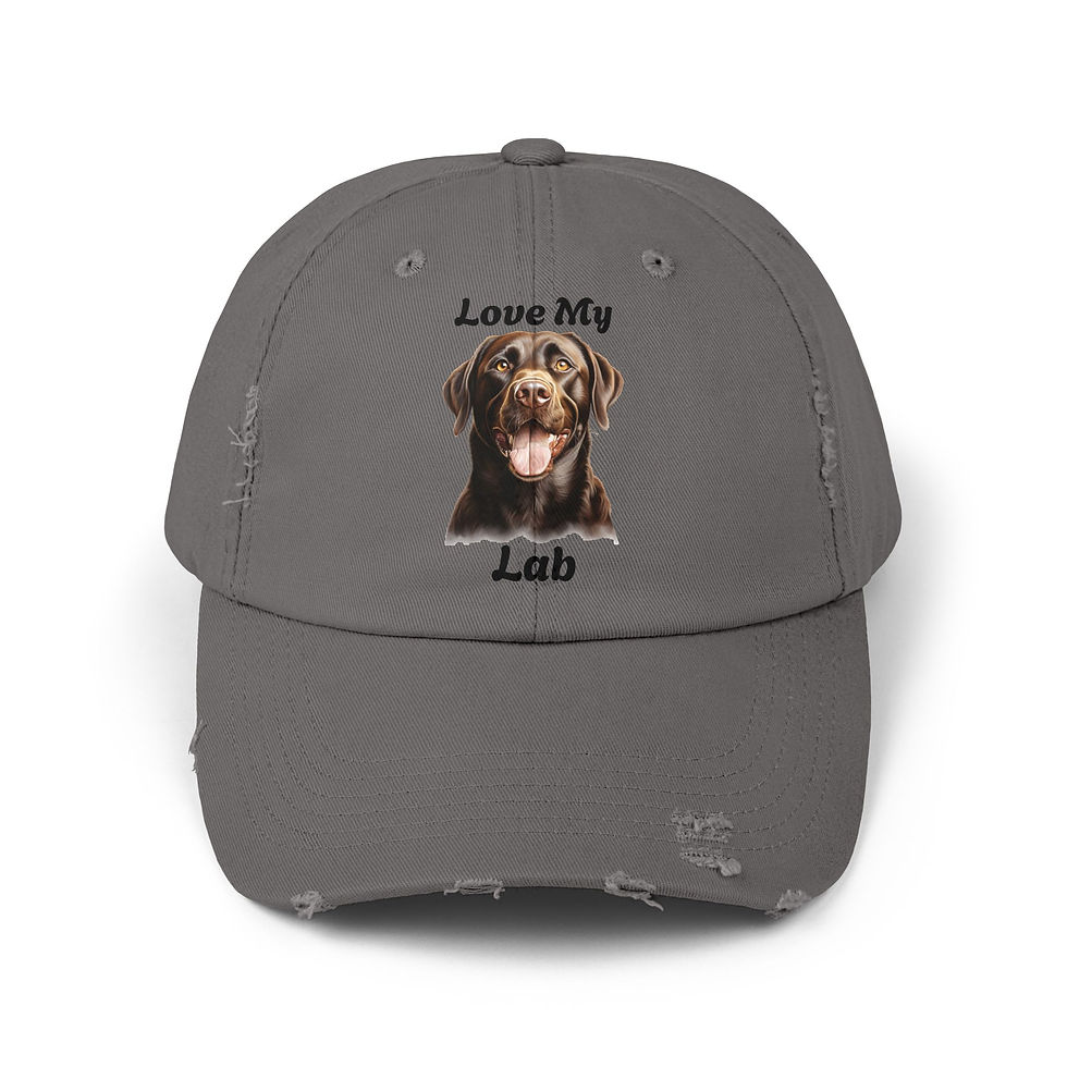 Thumbnail: Unisex Distressed Dog Lover Cap - Lab