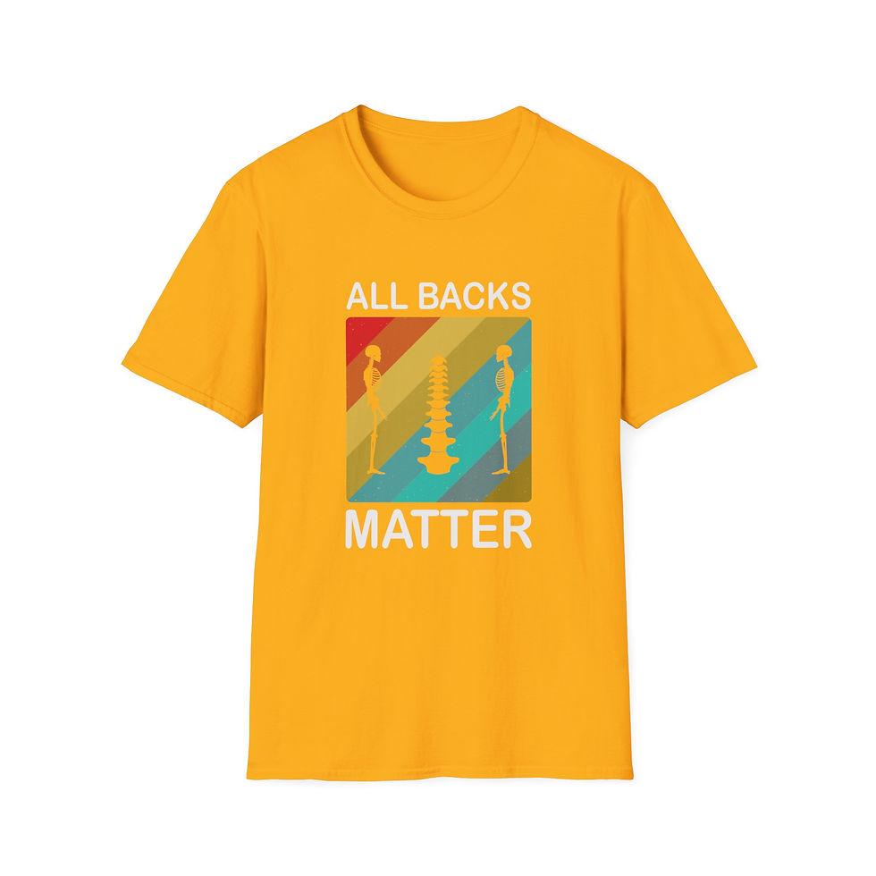 Thumbnail: Graphic Tee All Backs Matter Unisex Softstyle T-Shirt