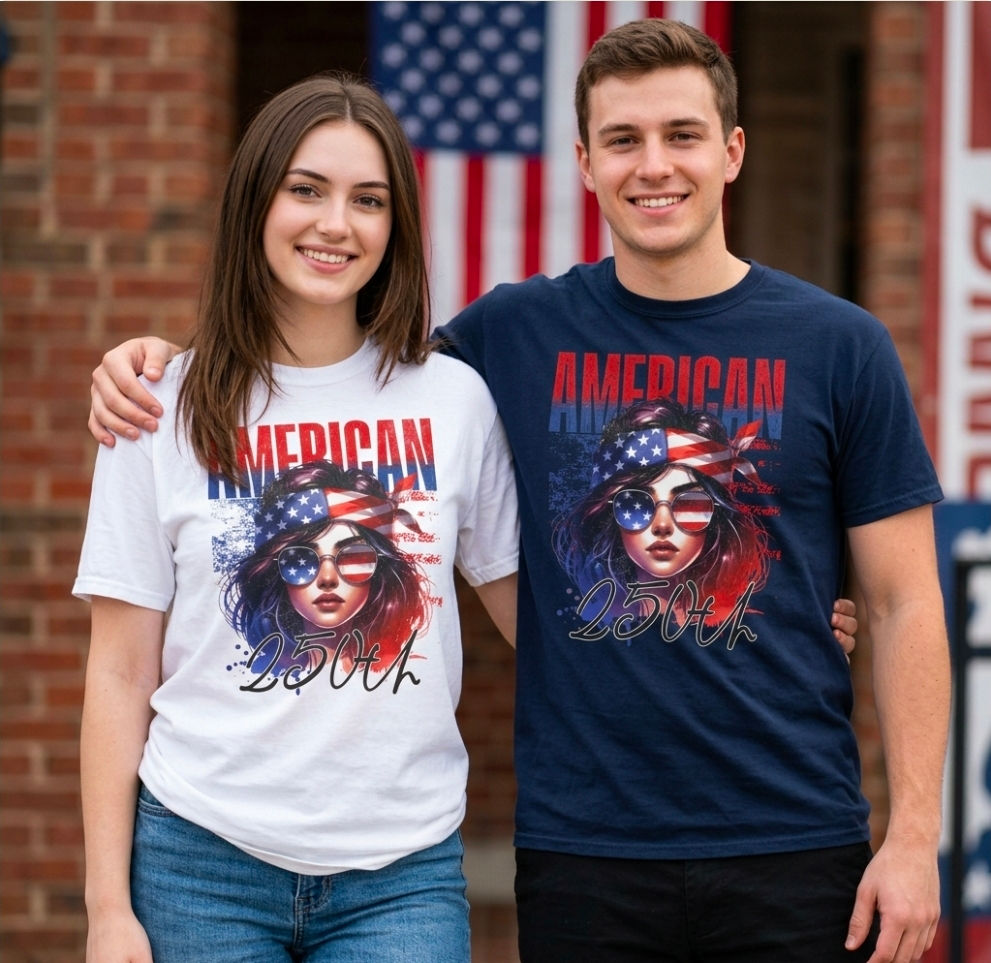 American 250th Anniversary T-shirt | Patriotic USA Graphic Tee
