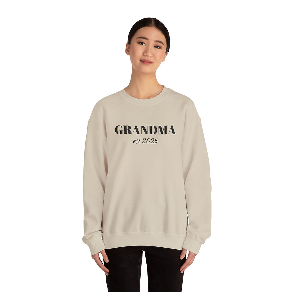 Thumbnail: Personalized Grandma Embroidered Sweatshirt