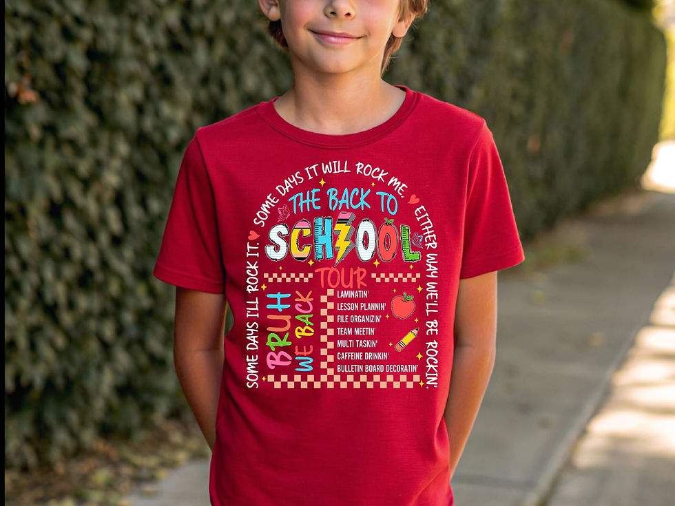 Youth Tee - Back to School Design