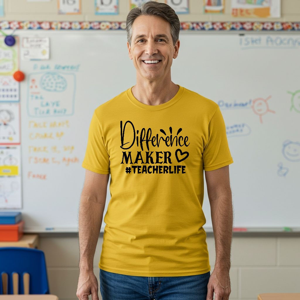 Difference Maker Teacher Life Unisex Jersey Short Sleeve