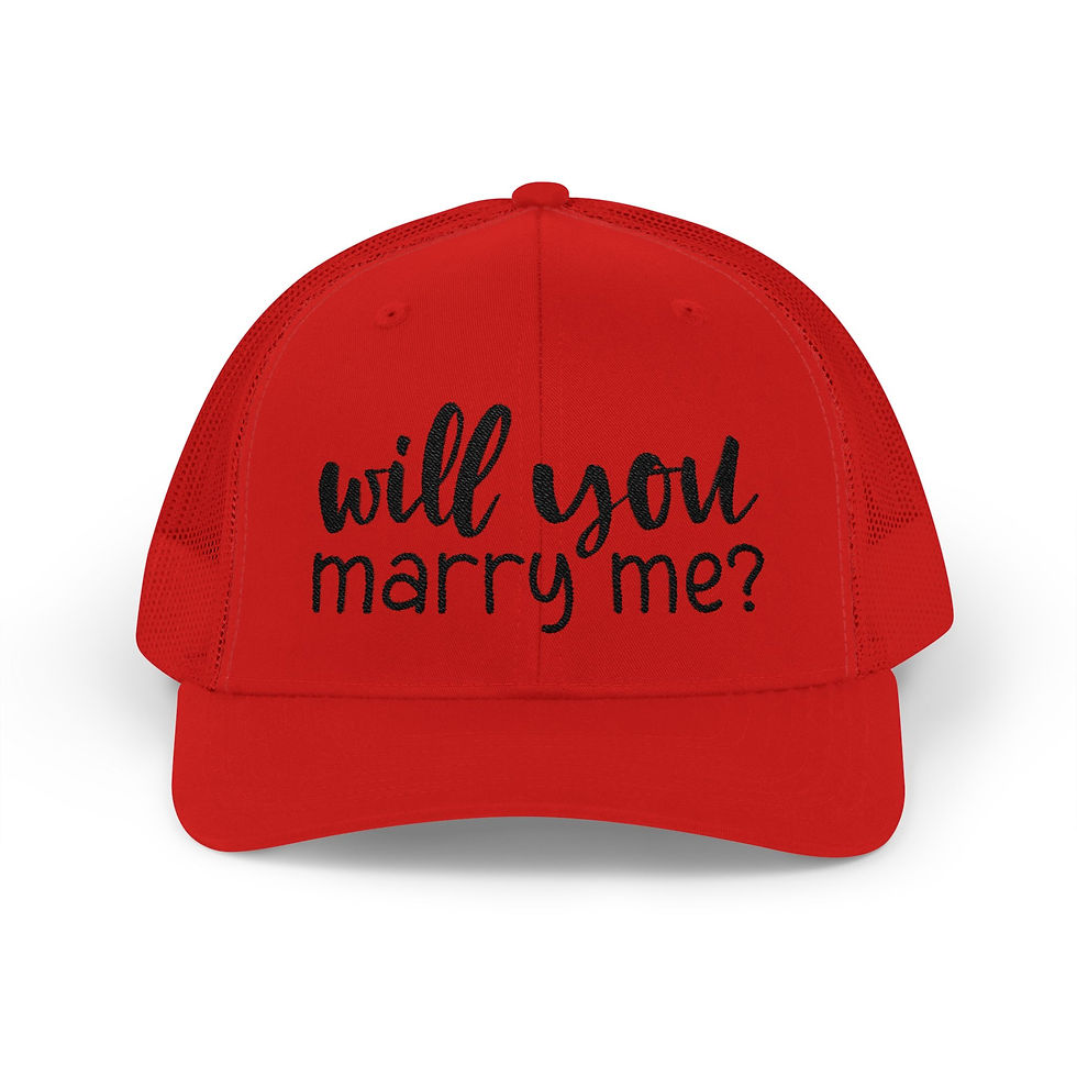 Thumbnail: Snapback Cap 'Will You Marry Me' Proposal Hat