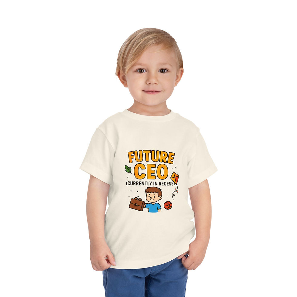 Thumbnail: Toddler Tee Future CEO Shirt - Cute and Inspirational Kids Clothing