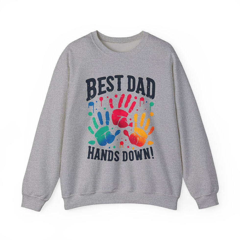 Thumbnail: Dad Sweatshirt - Best Dad Hands Down - Unisex