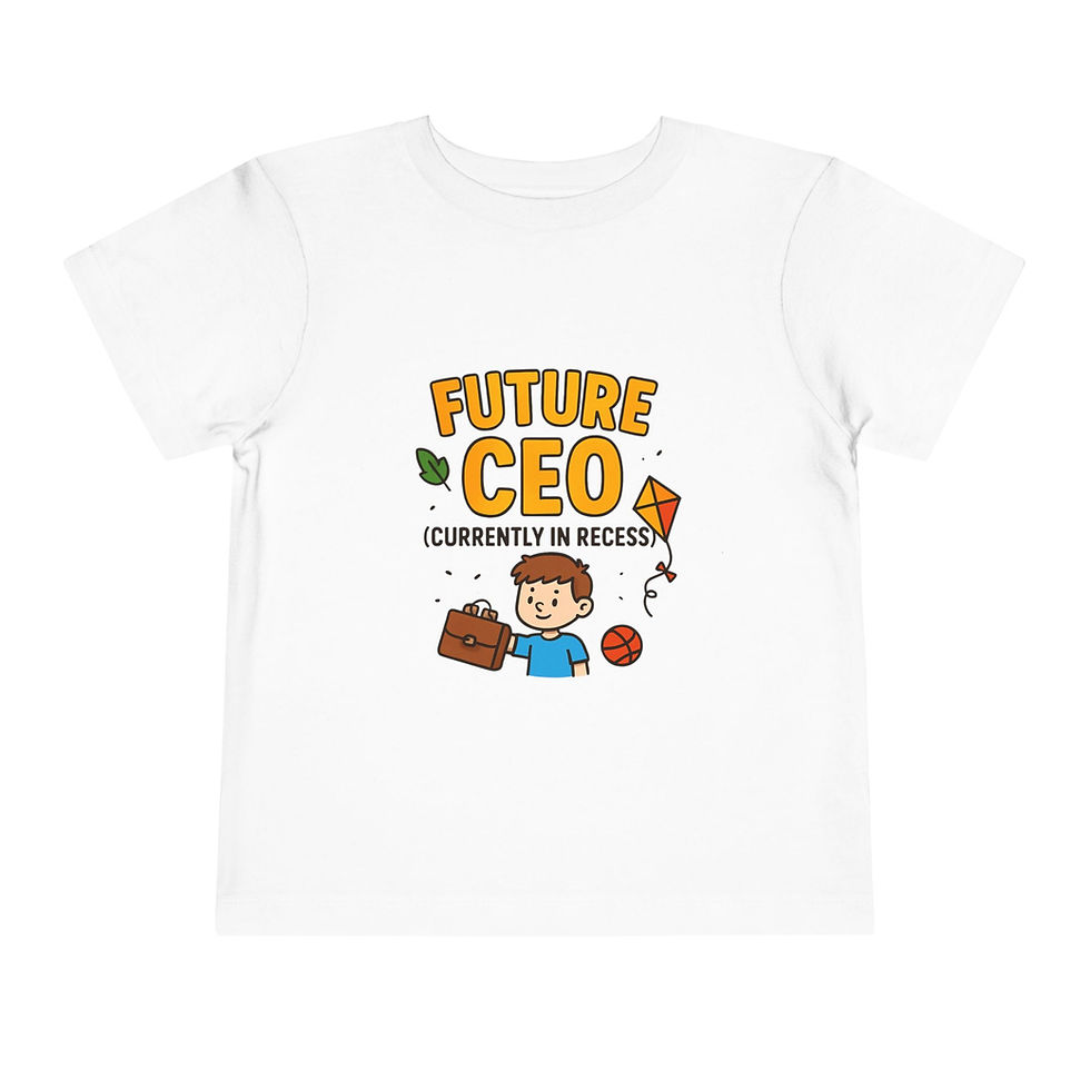 Toddler Tee Future CEO Shirt - Cute and Inspirational Kids Clothing