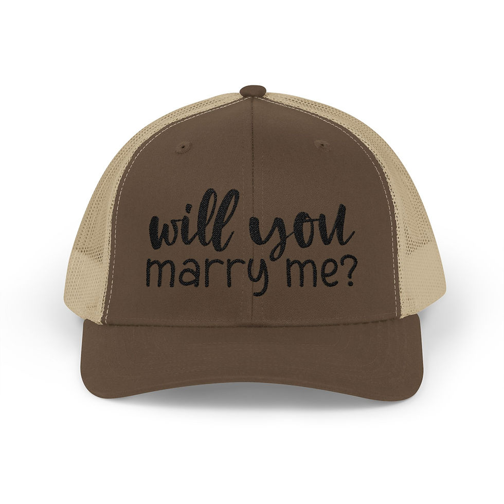 Thumbnail: Snapback Cap 'Will You Marry Me' Proposal Hat