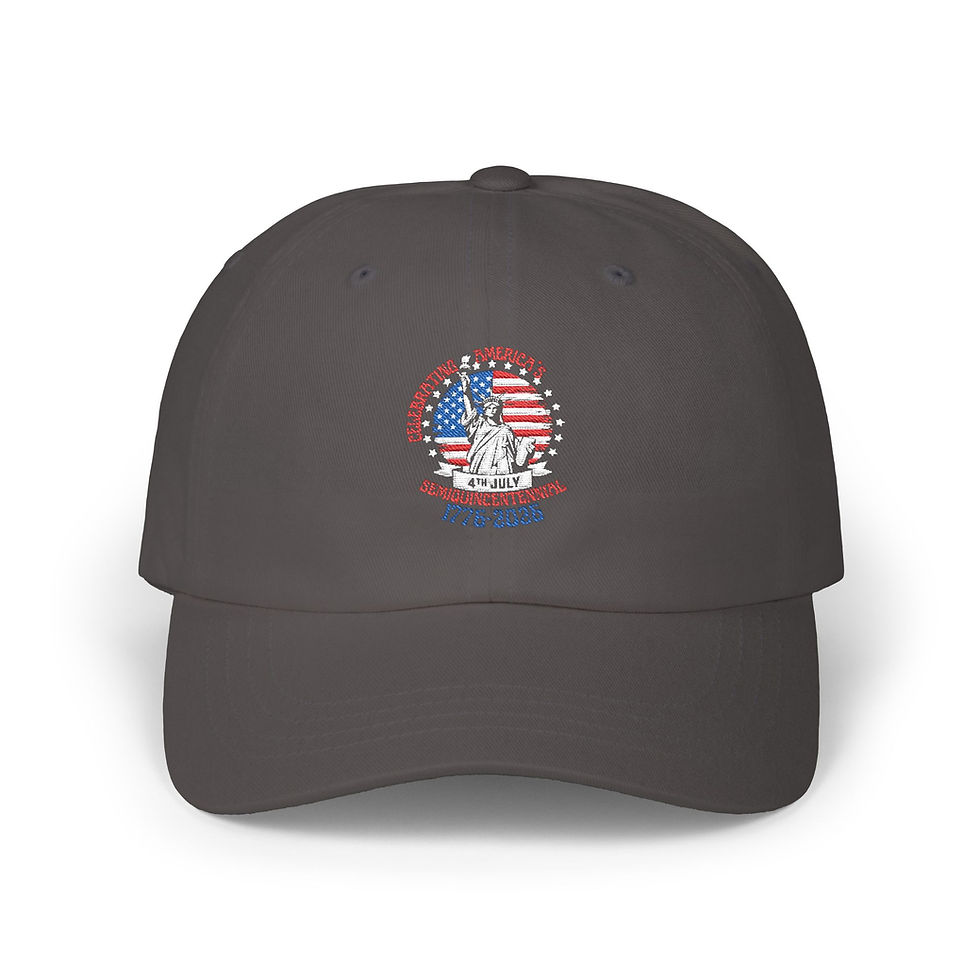 Thumbnail: 250 Years of Freedom Dad Cap | American Flag Anniversary Embroidered Hat
