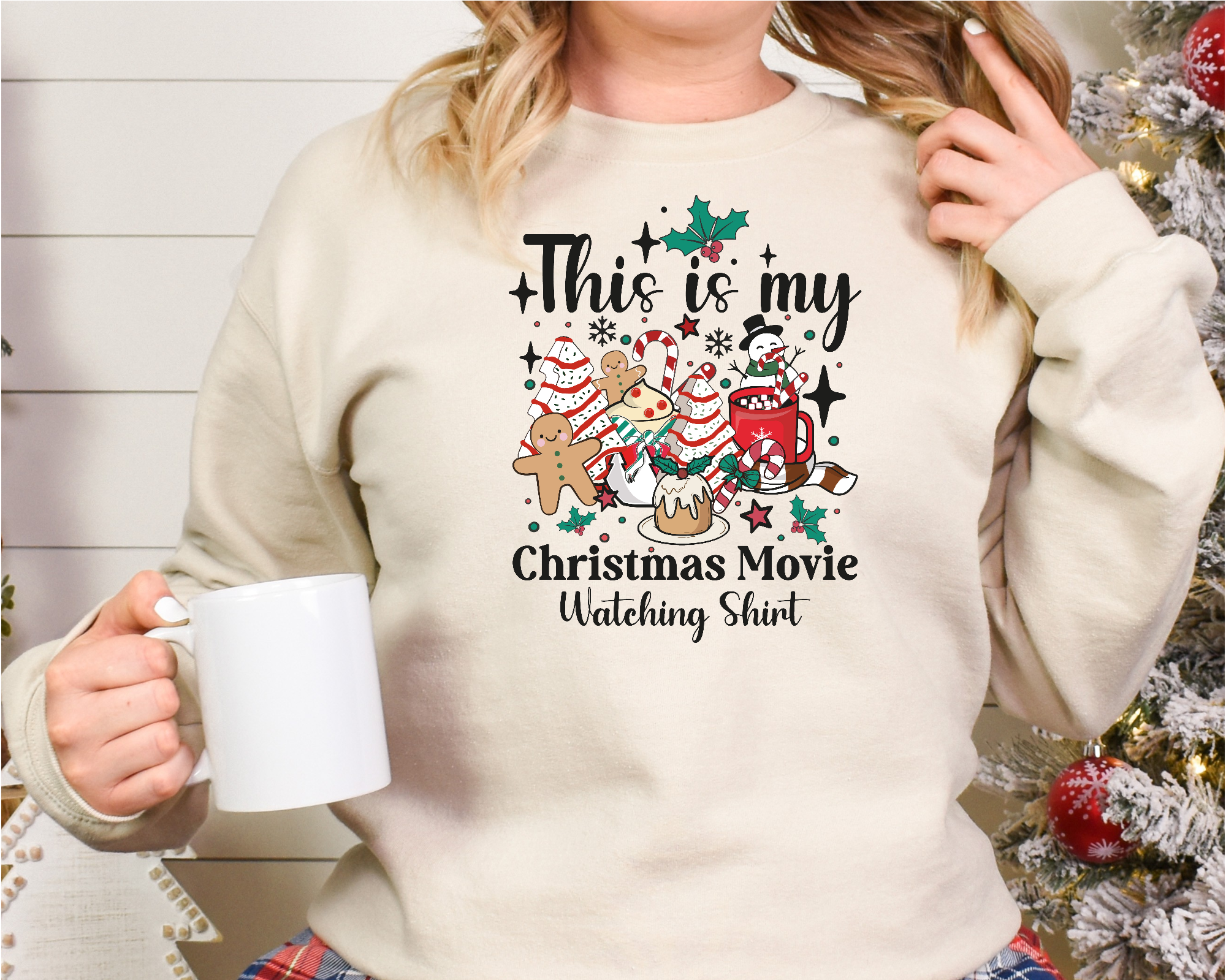 Christmas Movie Watching Sweatshirt
