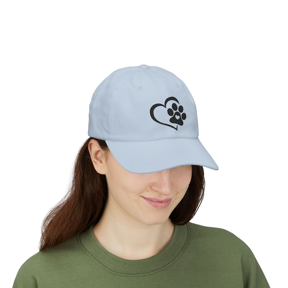 Thumbnail: Paw Print Love Classic Dad Cap