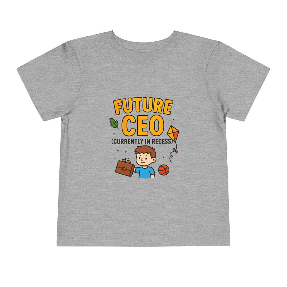 Thumbnail: Toddler Tee Future CEO Shirt - Cute and Inspirational Kids Clothing