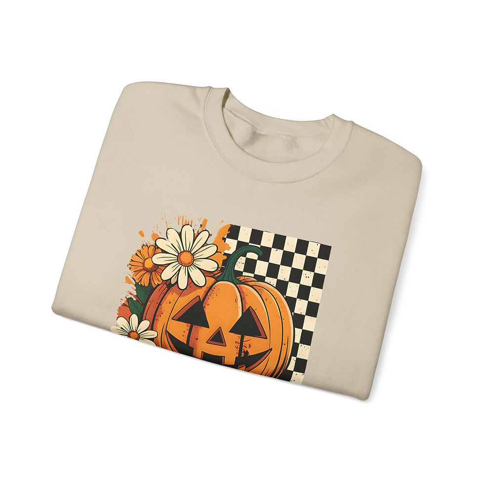 Thumbnail: Halloween Pumpkin Sweatshirt, Cozy Fall Apparel, Unisex Crewneck, Halloween