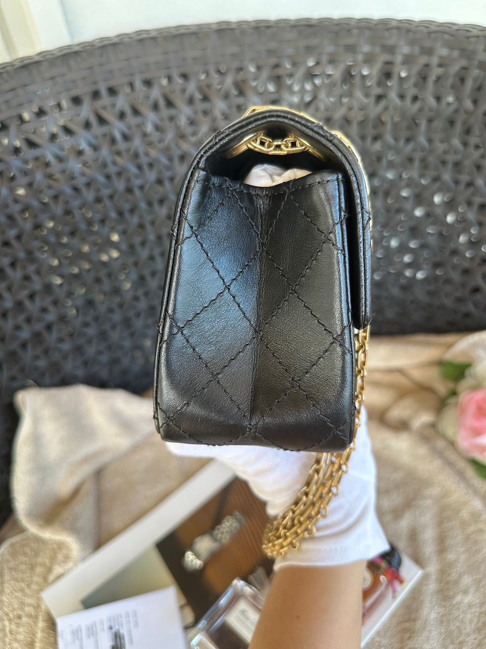 Thumbnail: Chanel 2.55 Reissue Mini Flap Black GHW