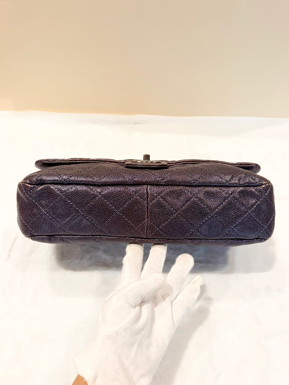 Thumbnail: Chanel Easy Flap Purple Caviar