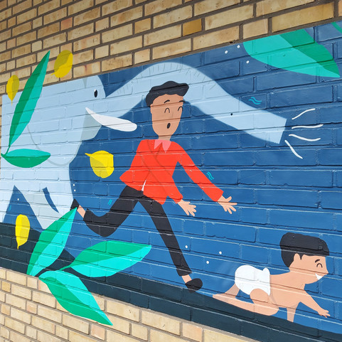 Mural for Day Care Tierlantuin, Gent, 2022