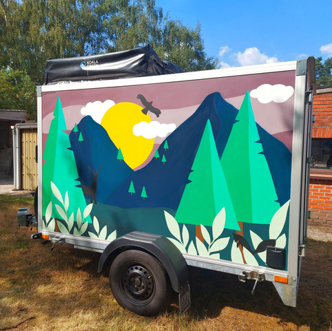 Adventure Trailer Mural - By SJ Design