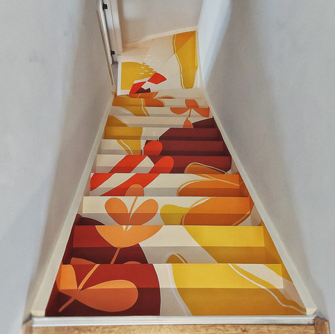 Staircase Mural. Mural by SJ Design.