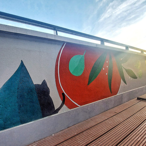 Rooftop Mural, 2022.