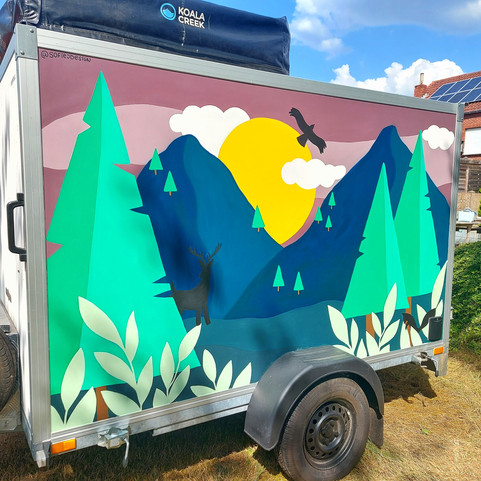 Adventure Trailer Mural - By SJ Design
