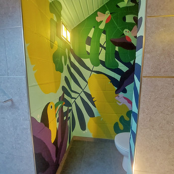 Jungle Bathroom Mural - By SJ Design