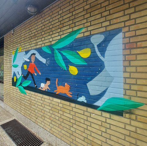 Mural for Day Care Tierlantuin, Gent, 2022