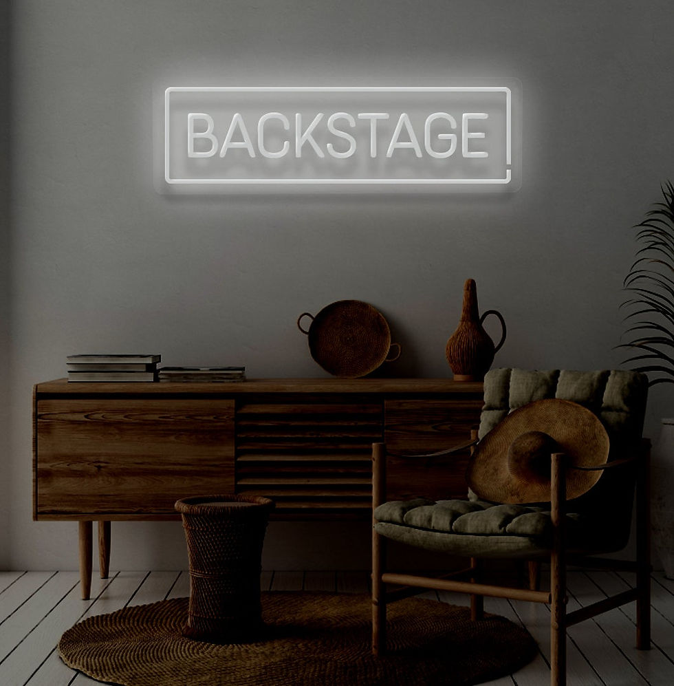 Thumbnail: 'Backstage' Neon Sign