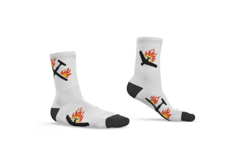 Thumbnail: Flamin Drone Socks