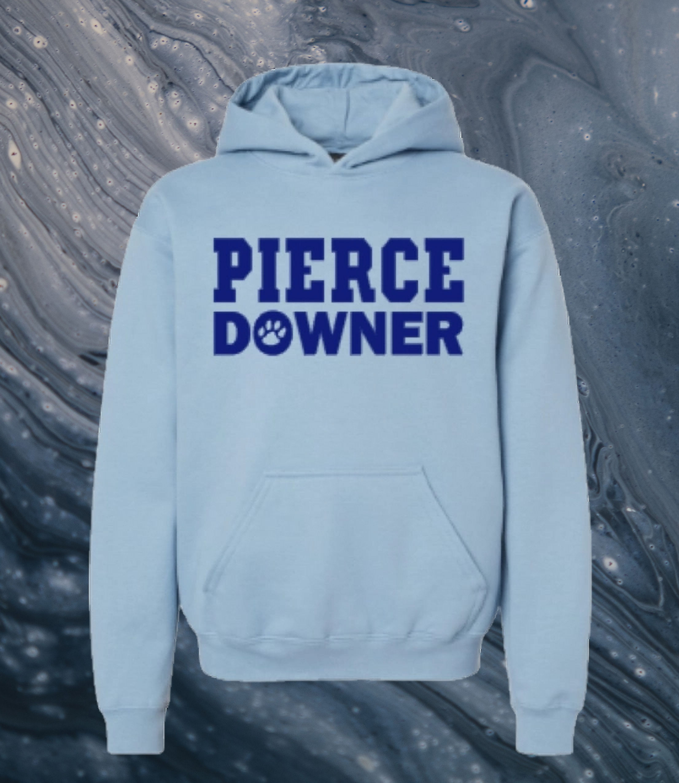 Stone Blue Pierce Downer Hoodie