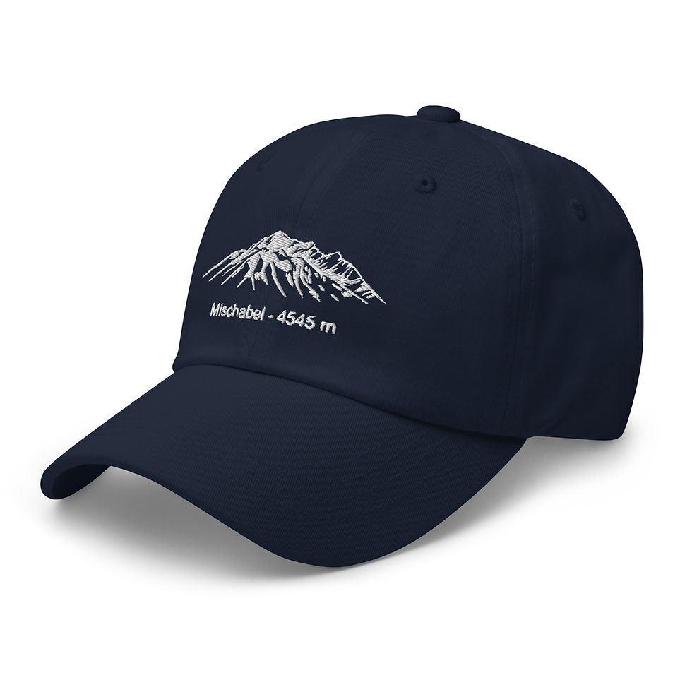 Cap | Mischabel Berg Wallis in grau bestickt | Unisex