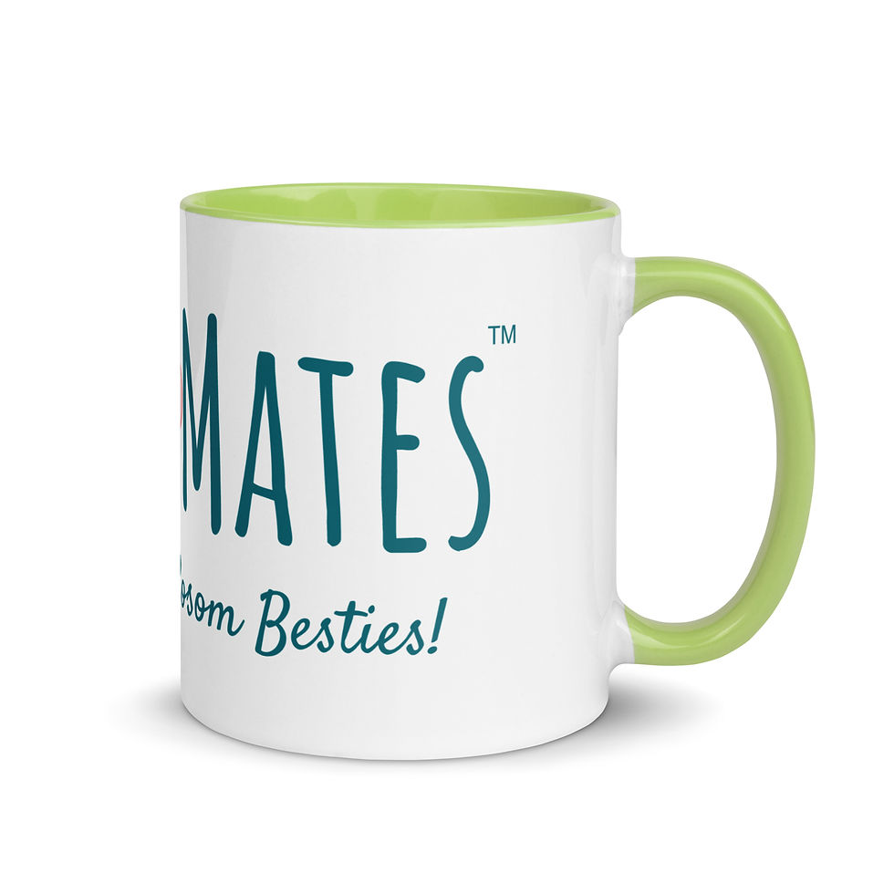 Thumbnail: Mug with Color Inside w/Pink BLOOMates Flowers and Tagline