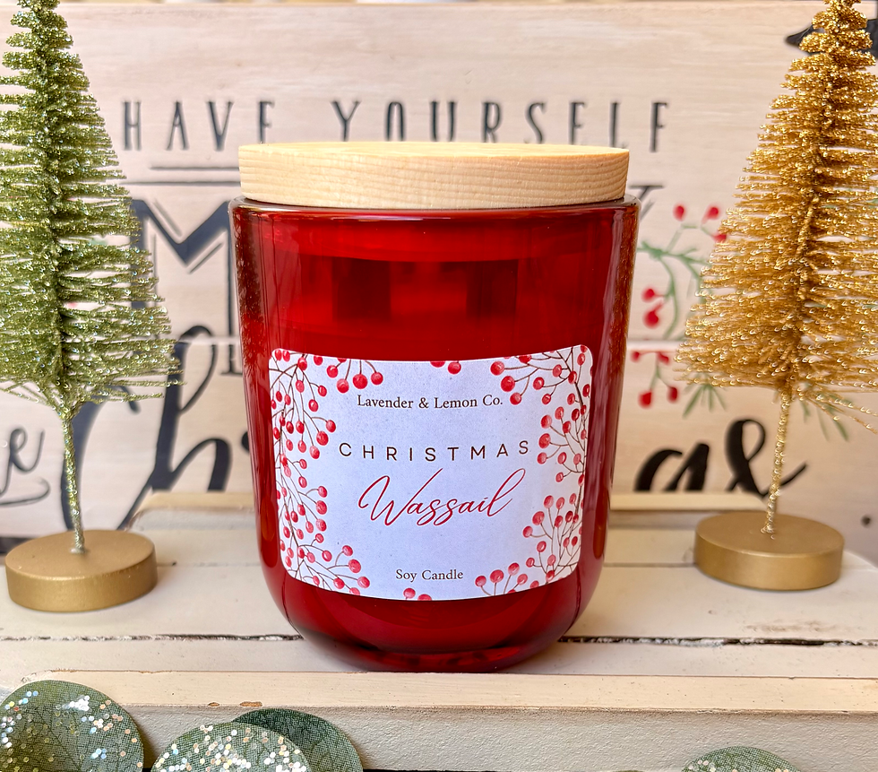 Christmas Wassail 14 oz Red Jar Candle
