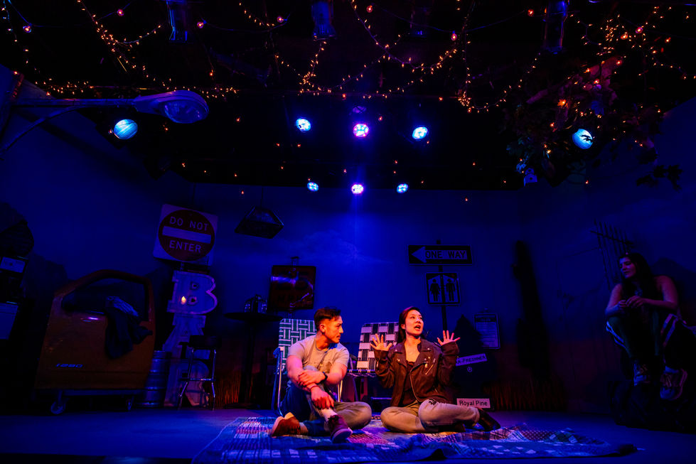 Production photo of the set of YOUNG AMERICANS