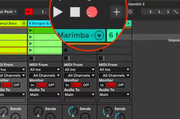 Comment passer de l'écran Session à l'écran Arrangement ?