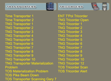 Les sons de "Star Trek" !