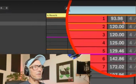 Changement automatique de tempo / BPM et de signature rythmique dans les scènes de Live 12