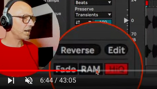 Mettre les Clips Audio dans la RAM