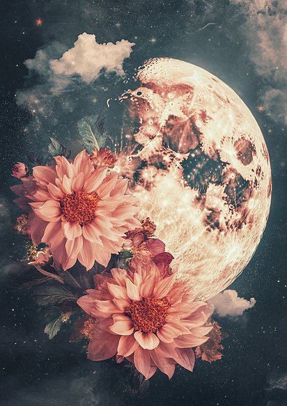 mocha17118_trippy_cresent_moon_with_Dahlias_flowers__colage_l_fb1f49df-4d87-4129-933b-a41b