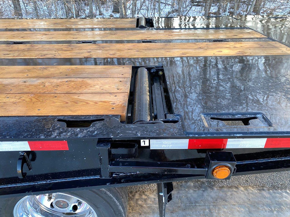 Thumbnail: 2023 Doepker Tridem 55' Sliding Axle Equipment Trailer