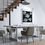 Thumbnail: The five white roses painting haning in a contemporary dinning room