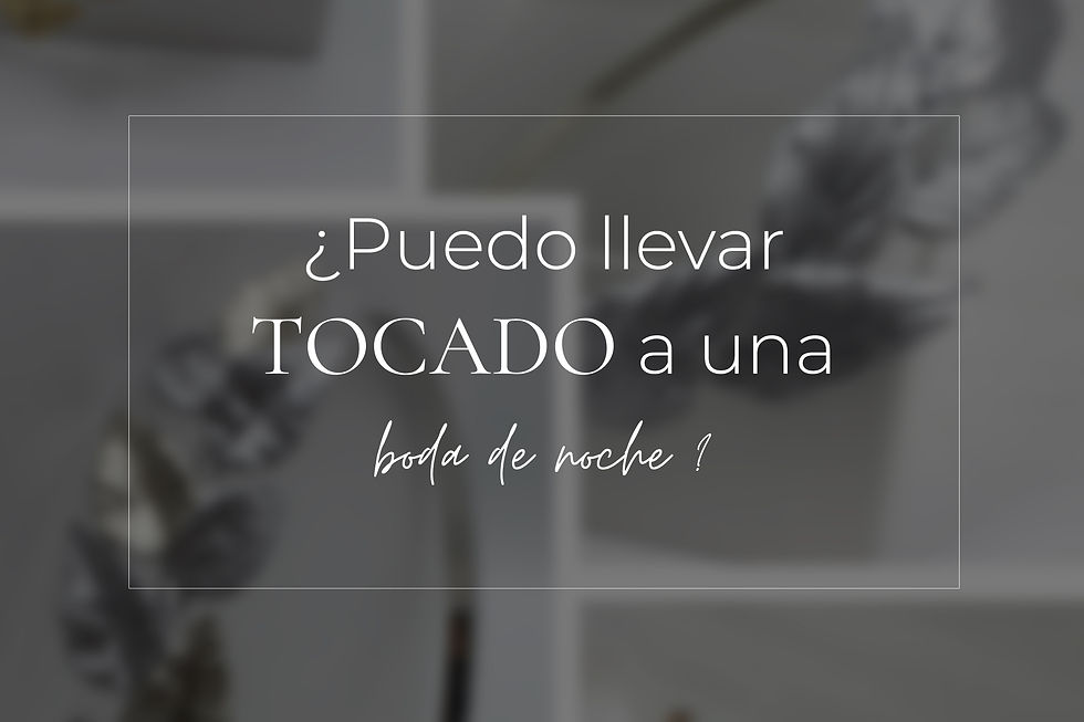 Puedo llevar Tocado a una Boda de Noche