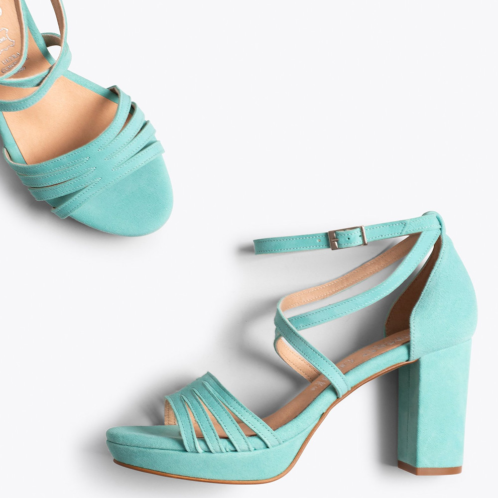 zapatos sandalia mimao verde menta