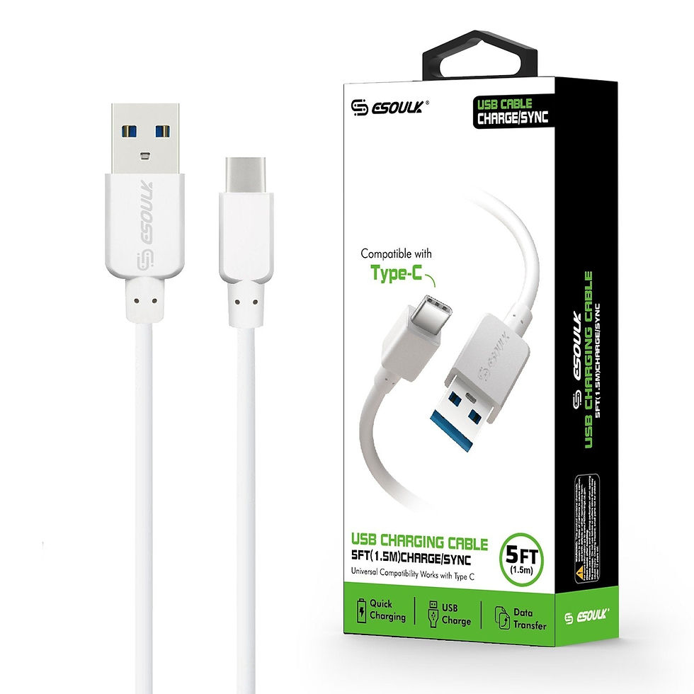 Thumbnail: Esoulk 5ft Faster Speed Charging Cable Type-C