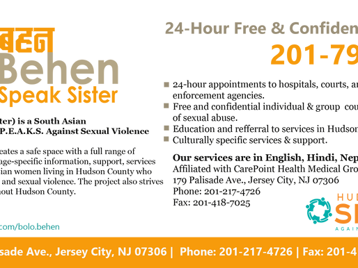 Bolo Behen (Speak Sister) Multi-Language PSA Flyers