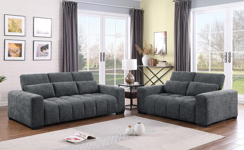 Thumbnail: 2 Piece sofa and loveseats in beige