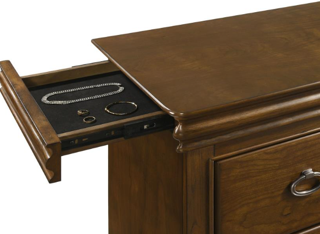 Thumbnail: 4 Piece bedroom set brown cherry