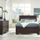 Thumbnail: 4 Piece bedroom set dark cocoa