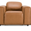 Thumbnail: Modern brown leather sofa with electric recliners